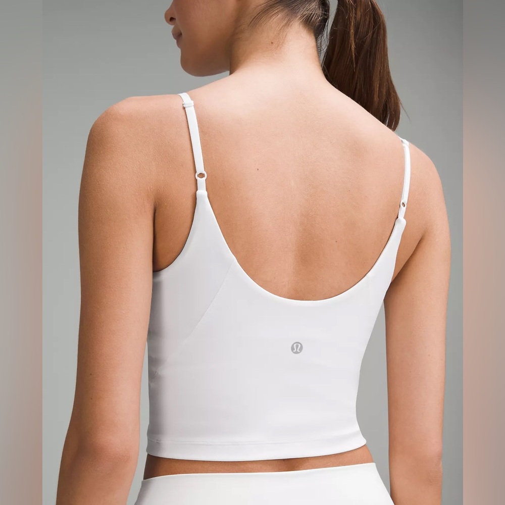Lululemon Athletica Align White Cropped Cami tank top Light support